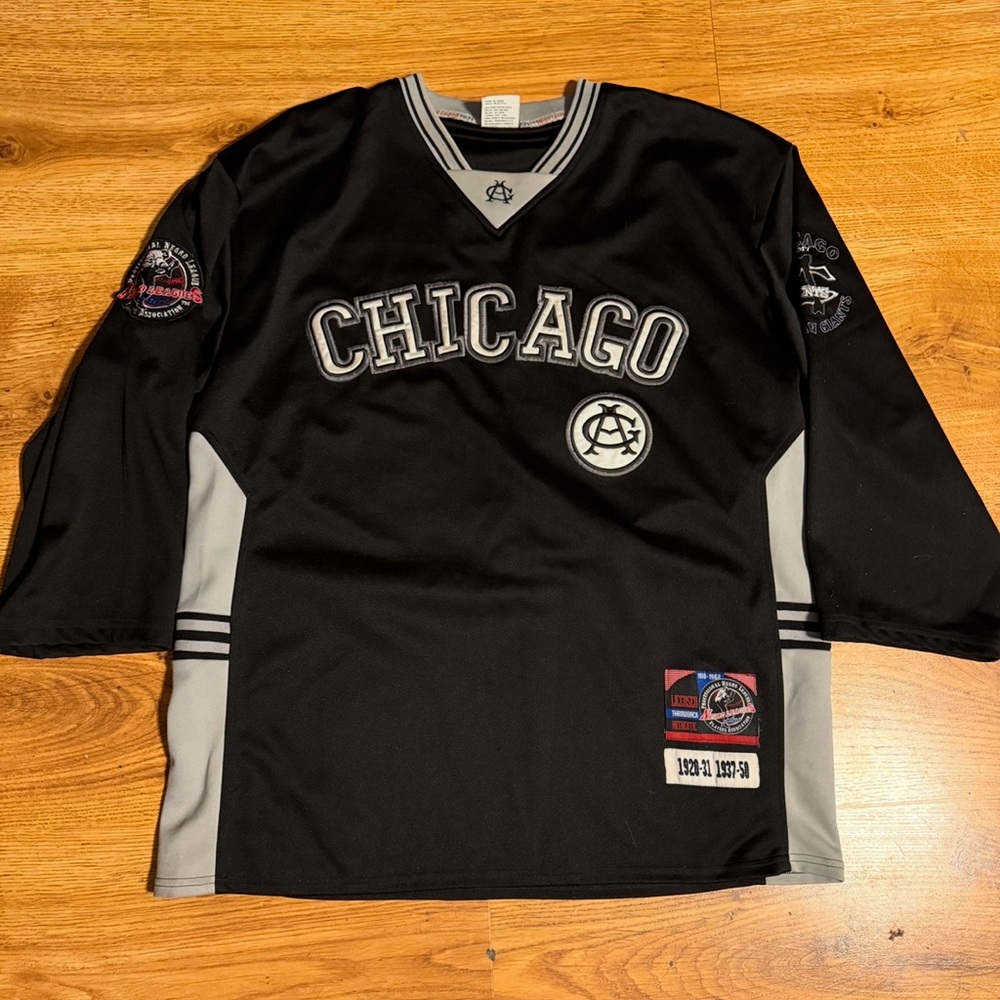 Chicago American Giants Jersey 3XL PNLPA Long Sleeve Baseball RARE